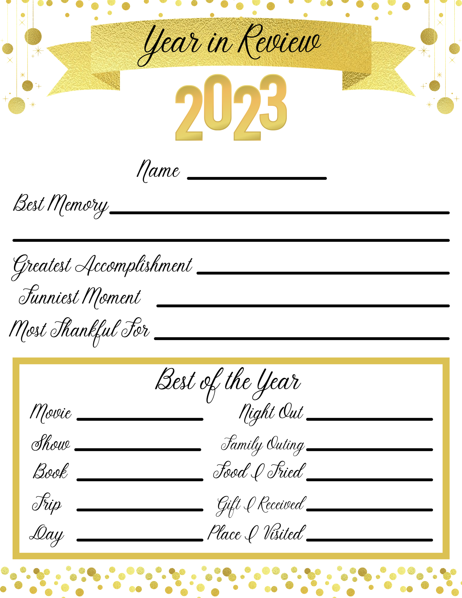New Year s Free Printables Year In Review Resolutions Pages Life As A LEO Wife