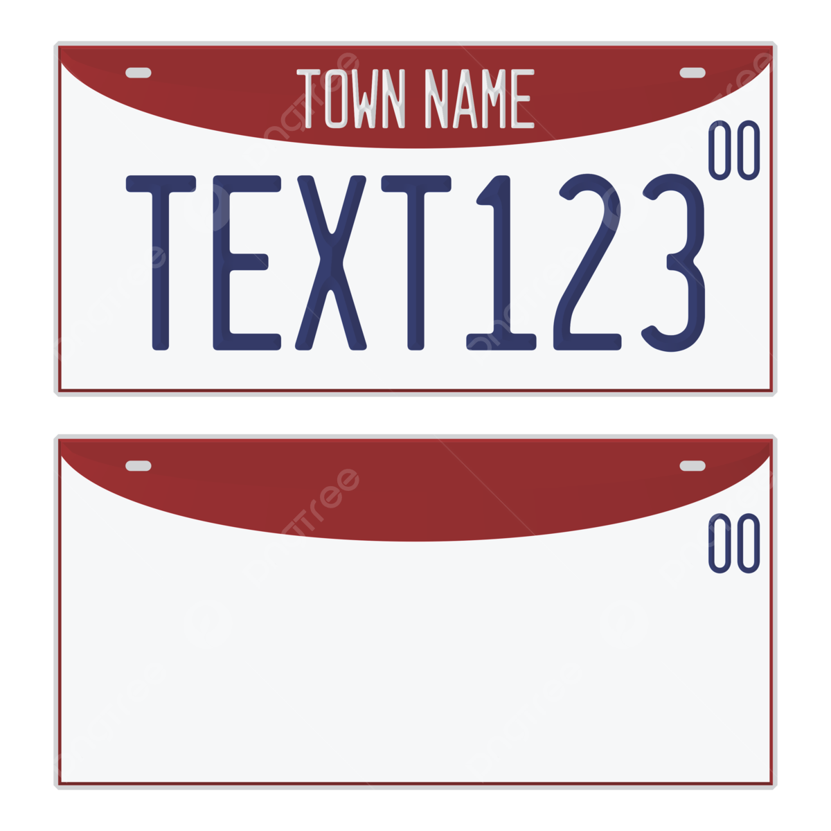 License Plate Template Printable Free