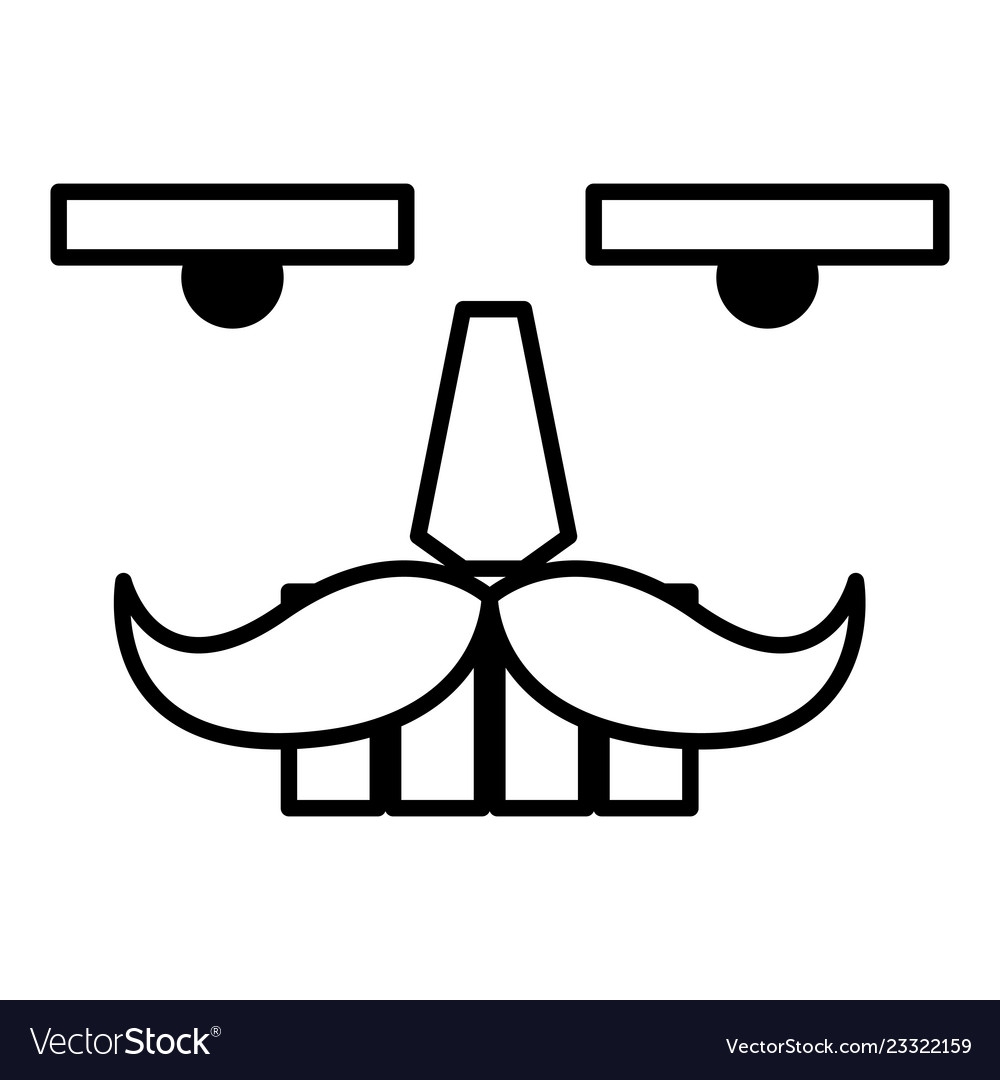 Nutcracker Face Design Royalty Free Vector Image