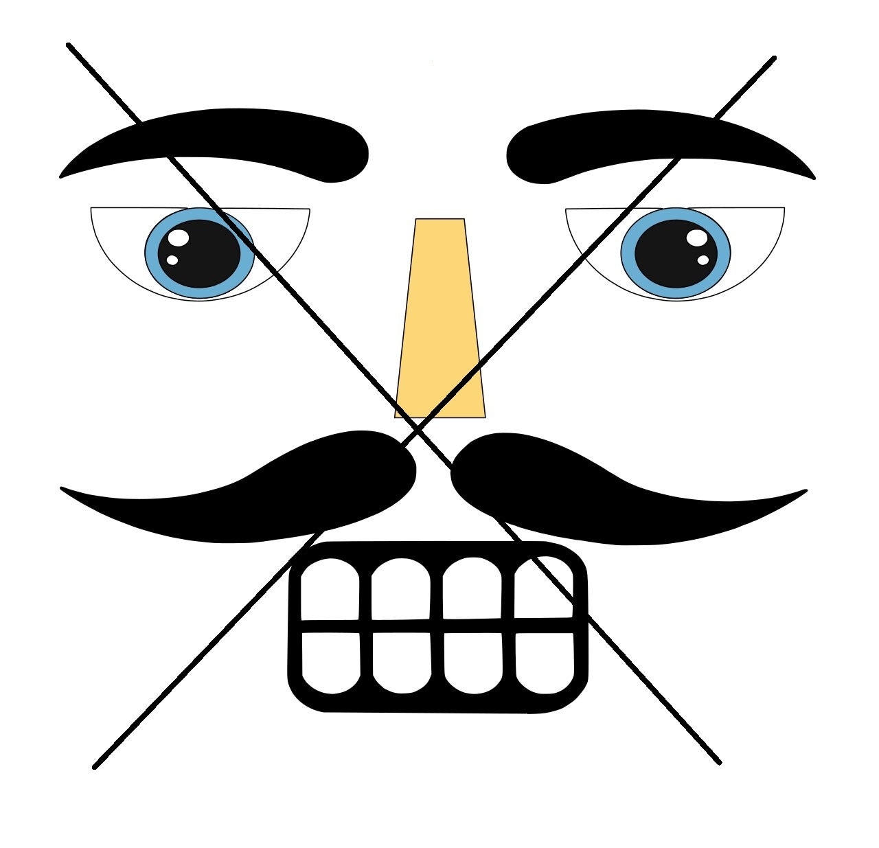 Printable Nutcracker Face Template