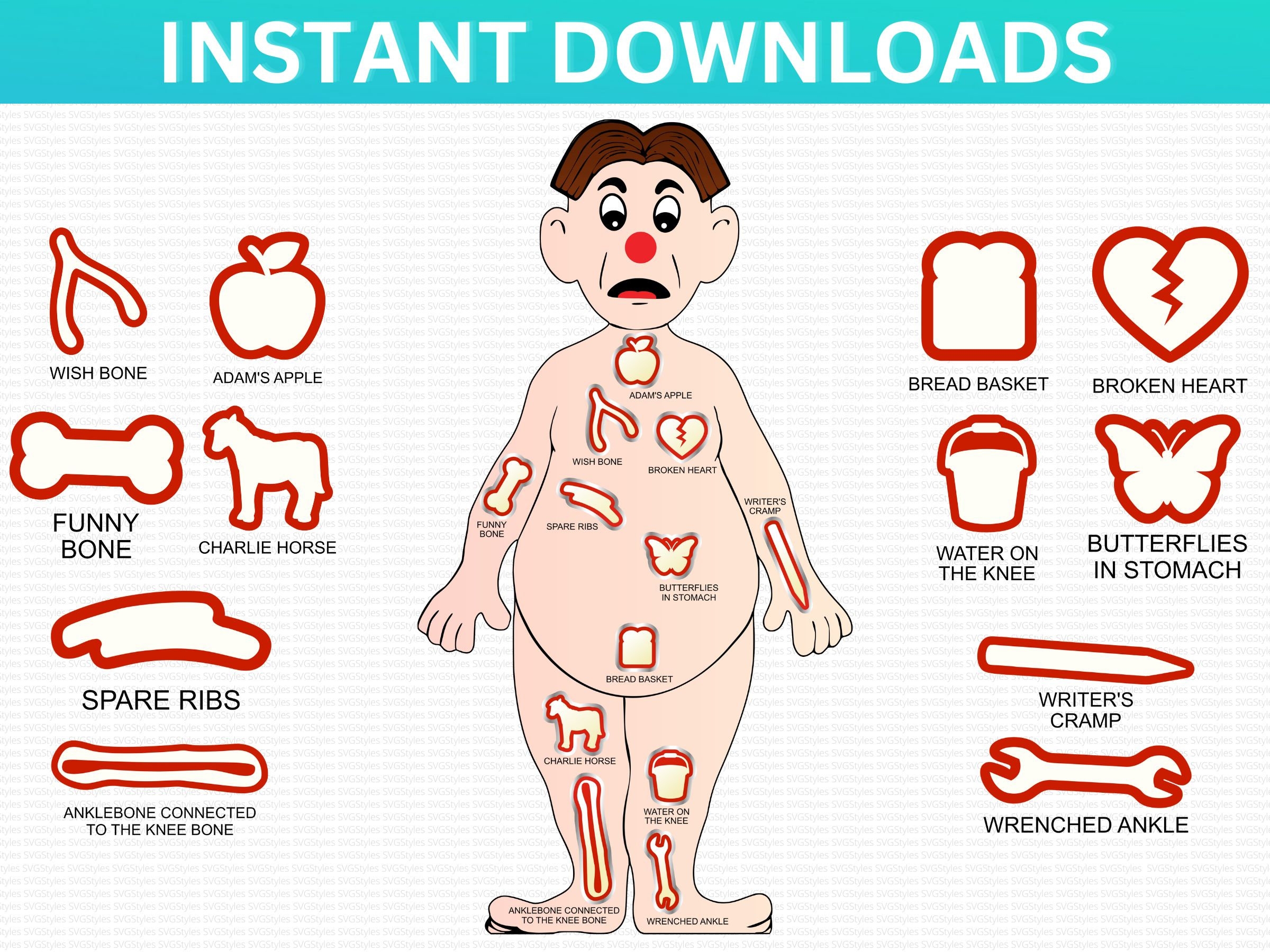 Operation Costume Svg Halloween Operation Pieces SVG Operation SVG Operation Pieces PNG Operation Pieces Halloween Costume Svg Etsy