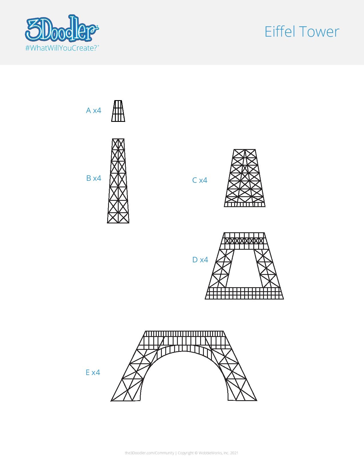 3D Pen Printable Templates