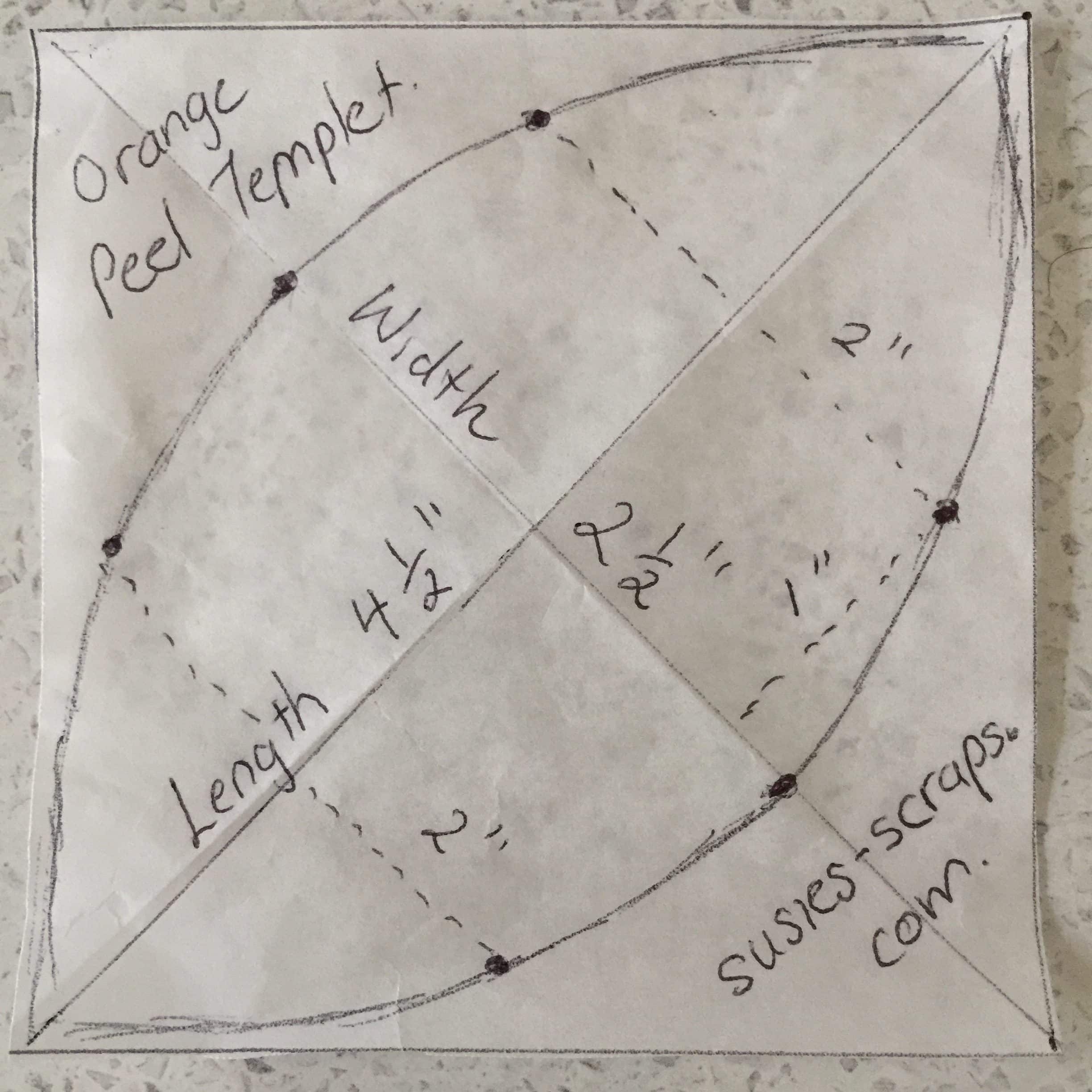 Orange Peel Quilt Blocks Pattern Susies scraps