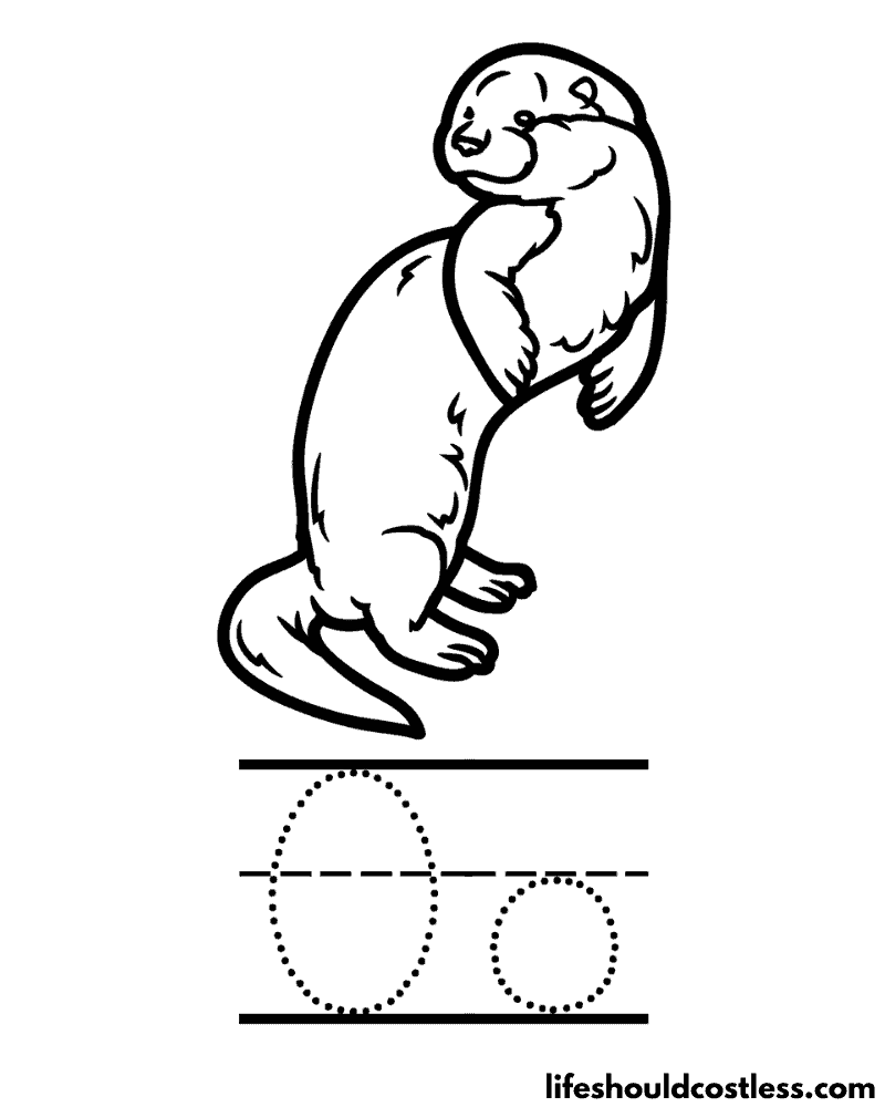 Otter Coloring Pages free Printable PDF Templates Life Should Cost Less