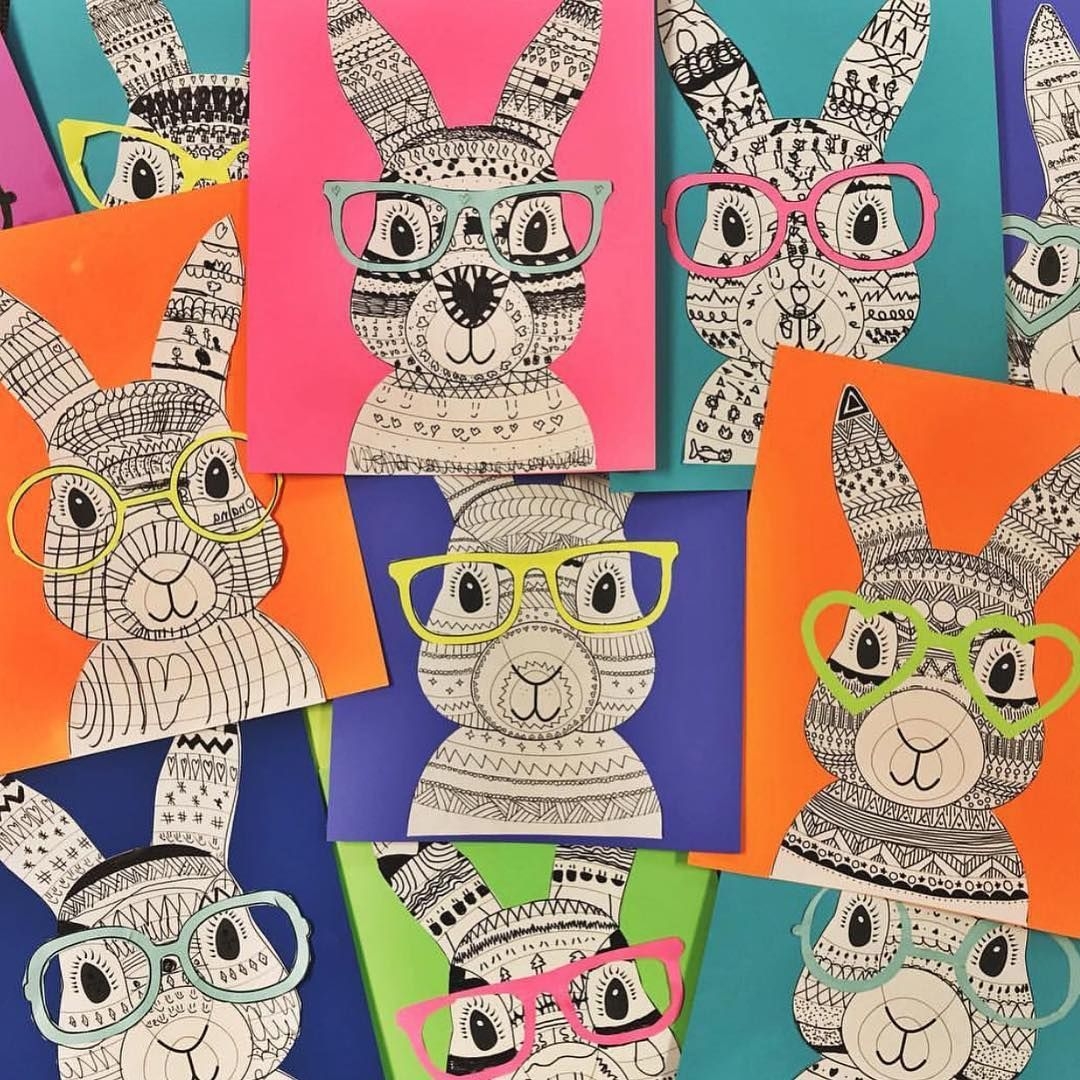 Printable Funky Bunny Template