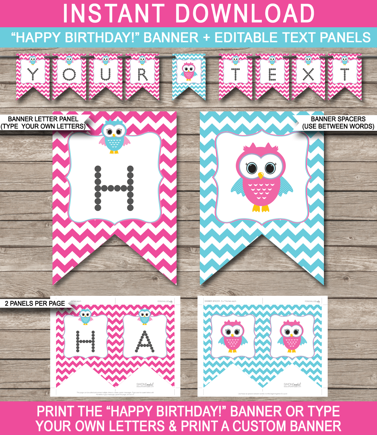 Editable Printable Banner Template