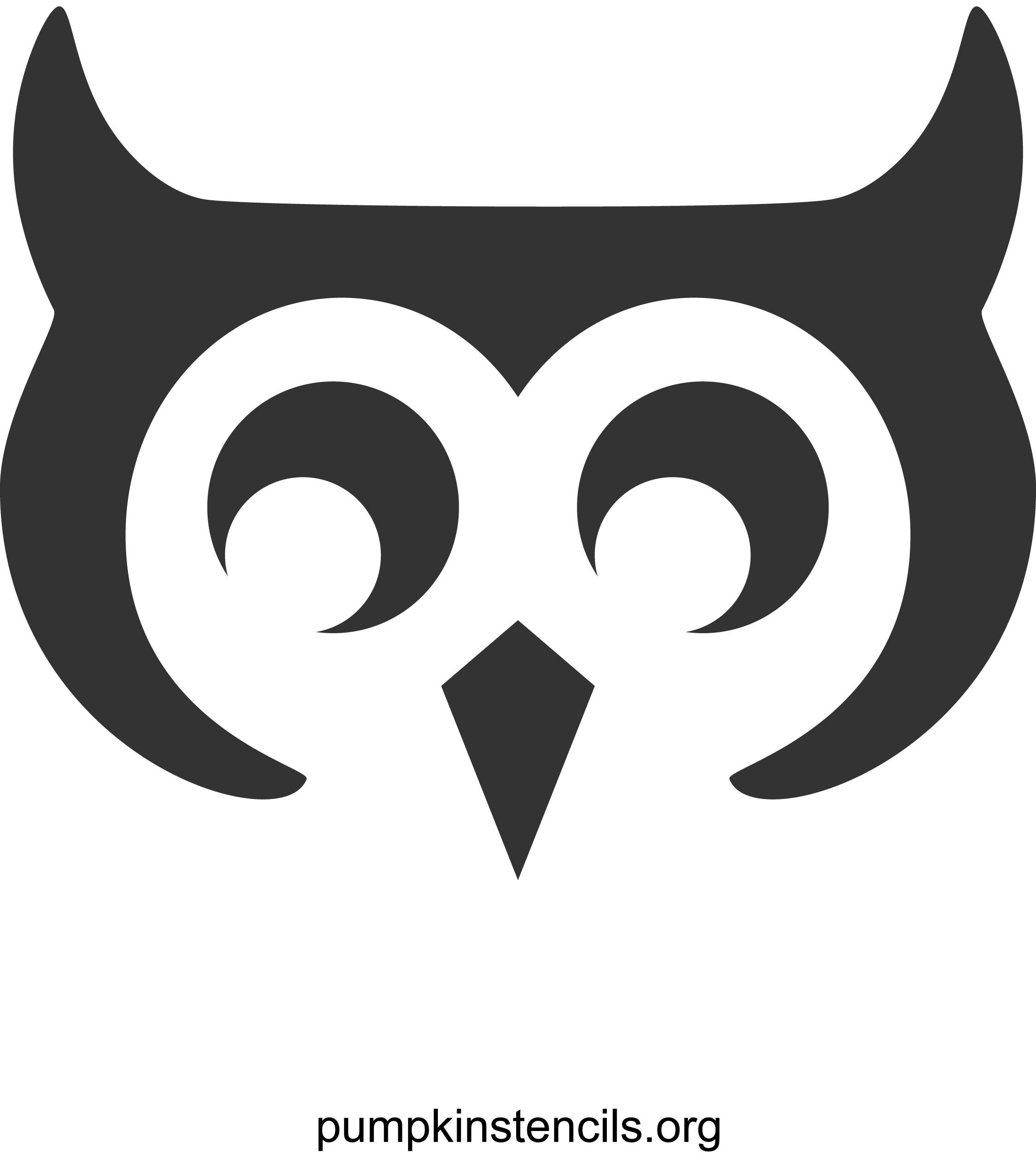 Owl Pumpkin Stencil Pumpkin Pattern Pumpkin Template Jack o lantern Stencil R PumpkinStencils
