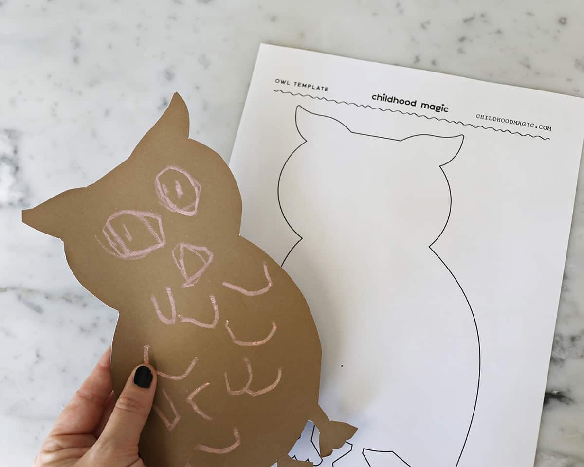 Printable Owl Outline Template