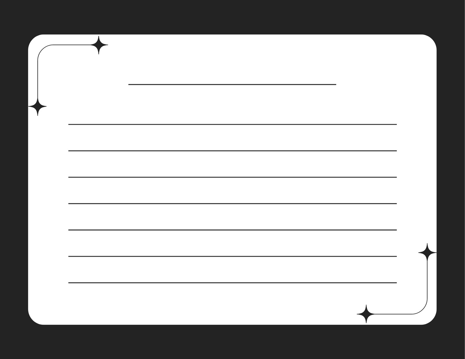 Free Printable Note Cards Template