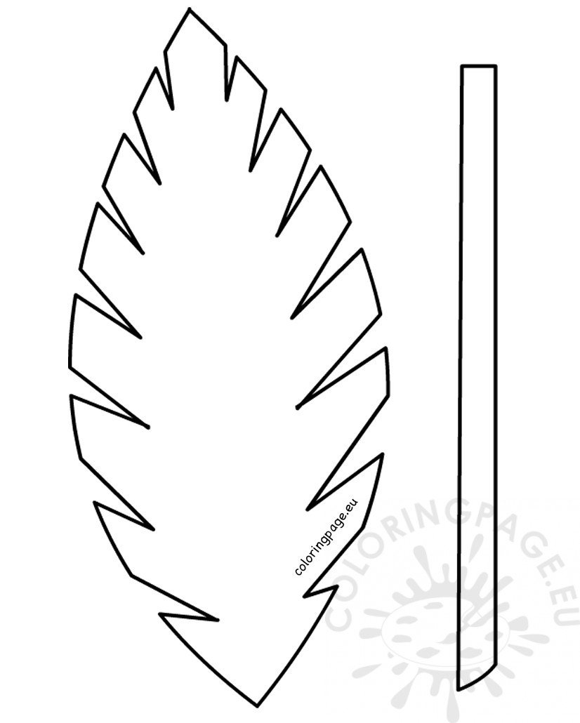 Palm Leaf Palm Sunday School Lesson Palm Sunday Crafts Leaf Template Printable Palm Sunday