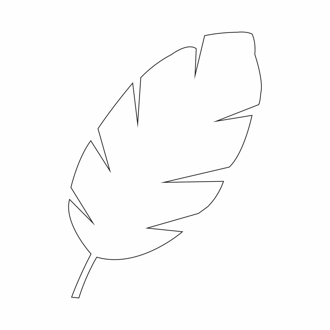 Printable Palm Branch Template