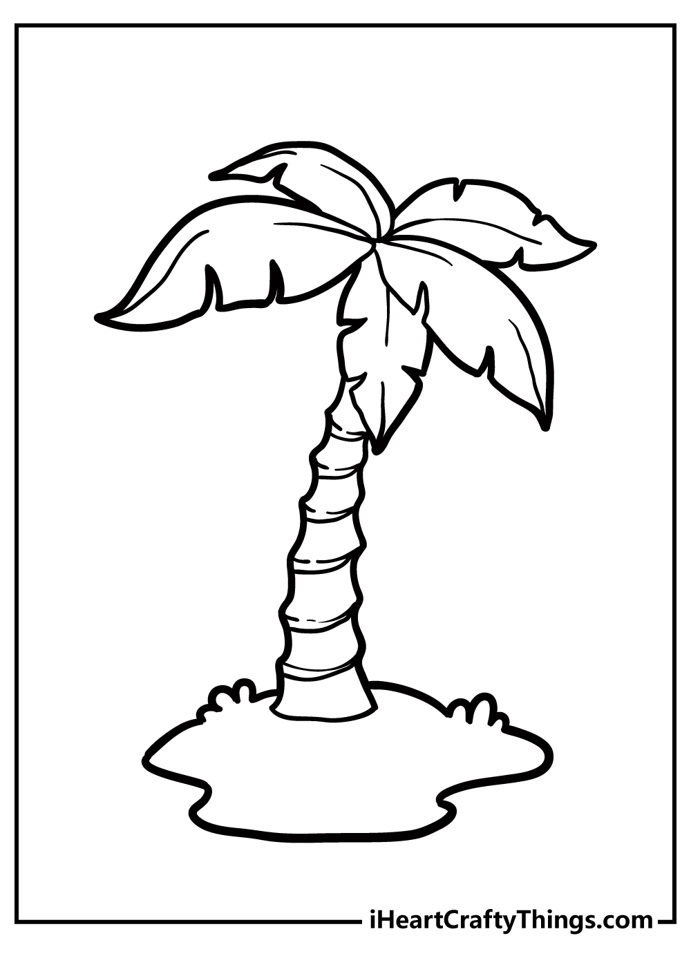 Printable Palm Tree Template