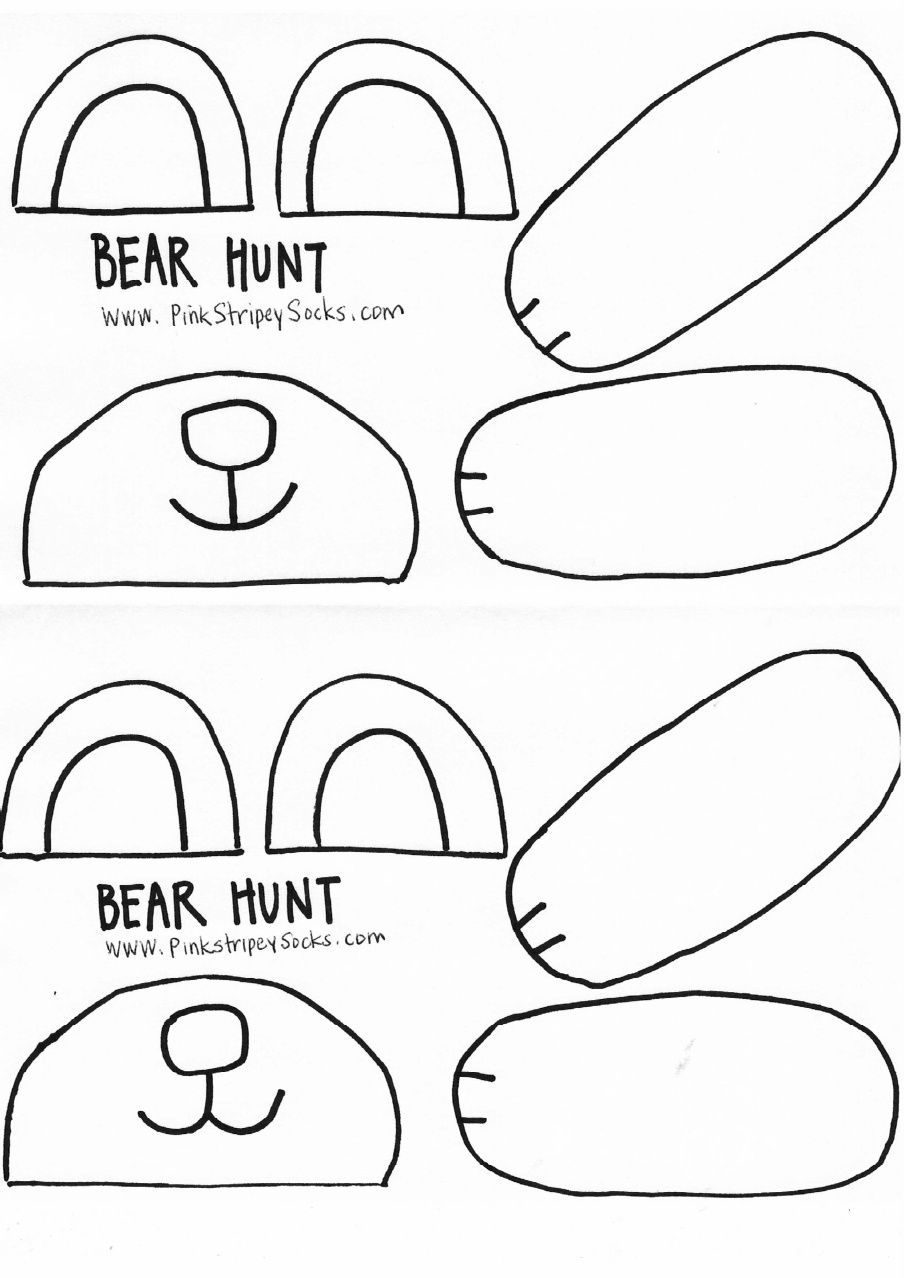 Printable Bear Puppet Template