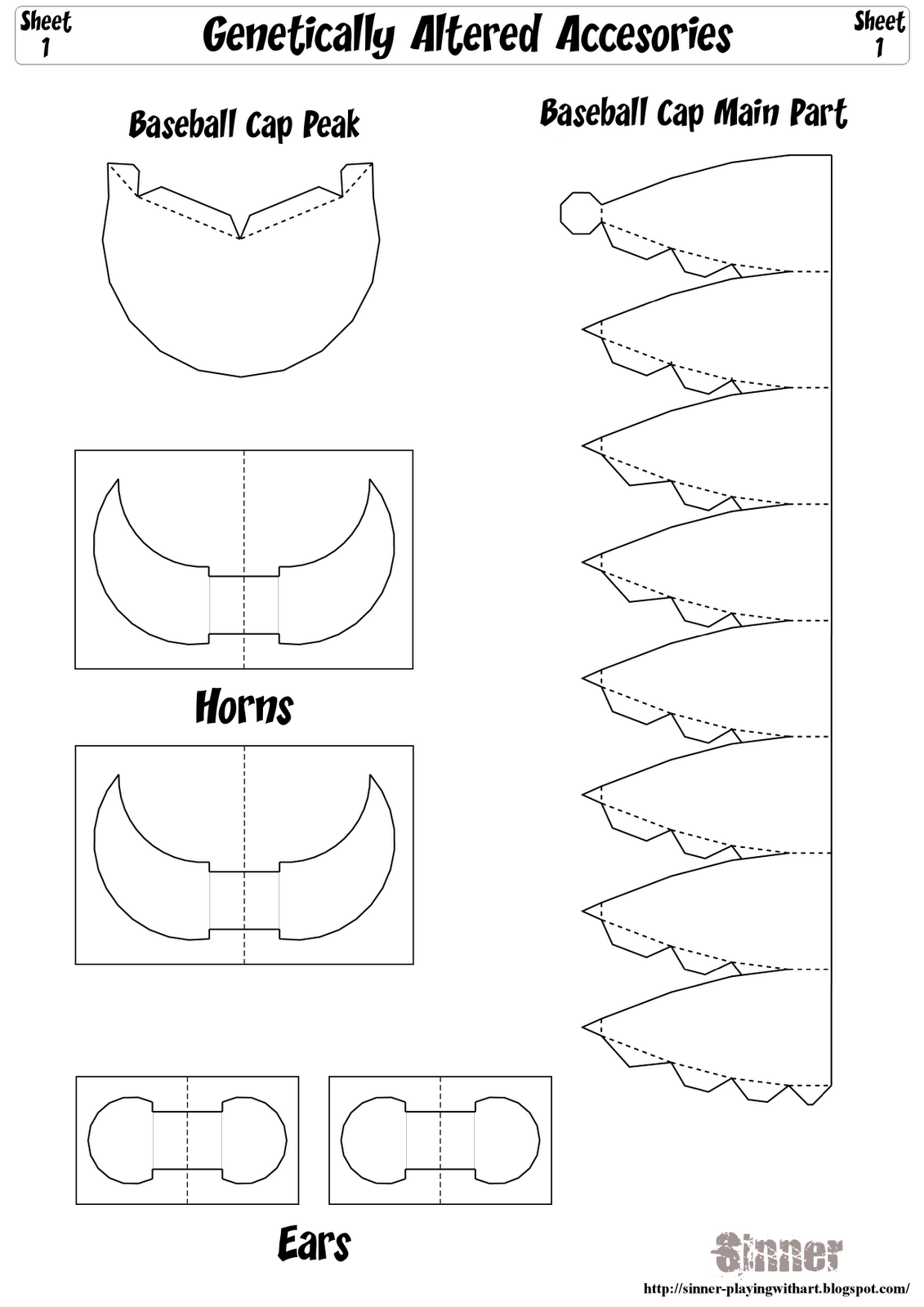 Paper Baseball Cap Template Hat Template Template Printable Hat Clips