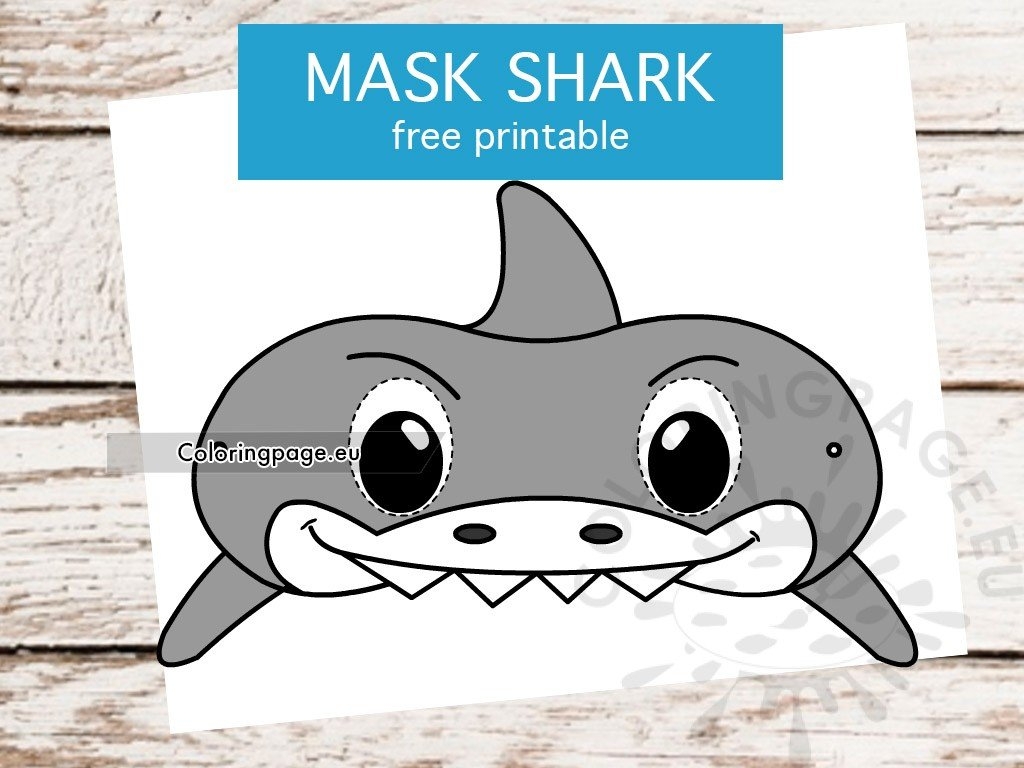 Free Printable Printable Shark Mask Template