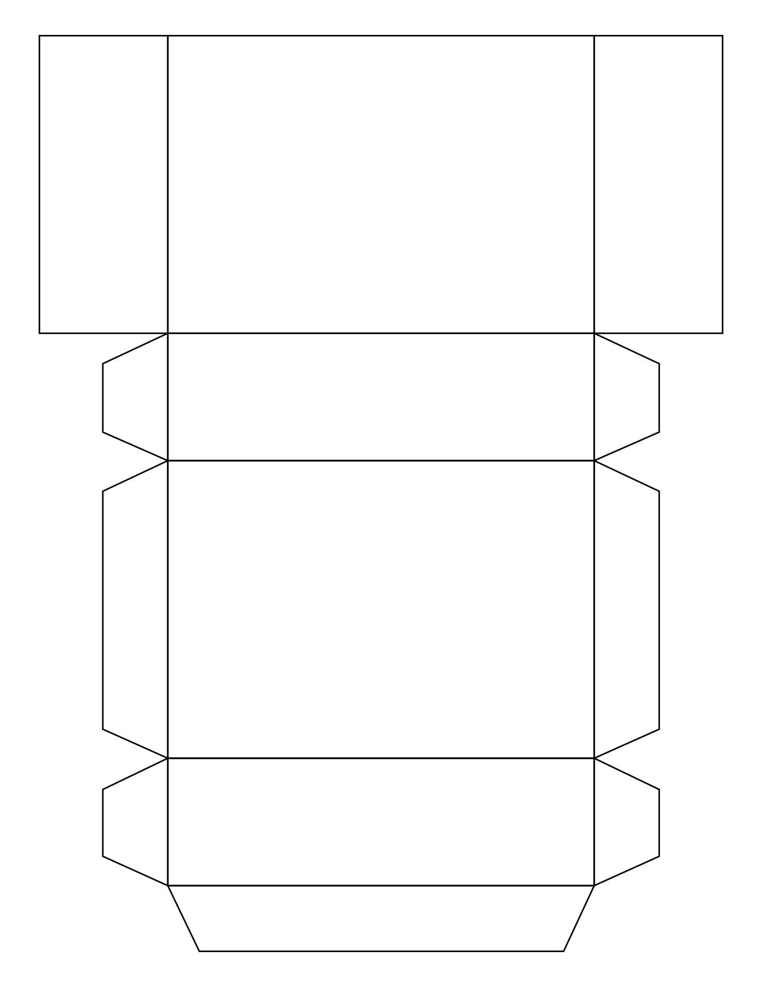 Paper Rectangle Box Template Box Template Printable Paper Box Template Box Template