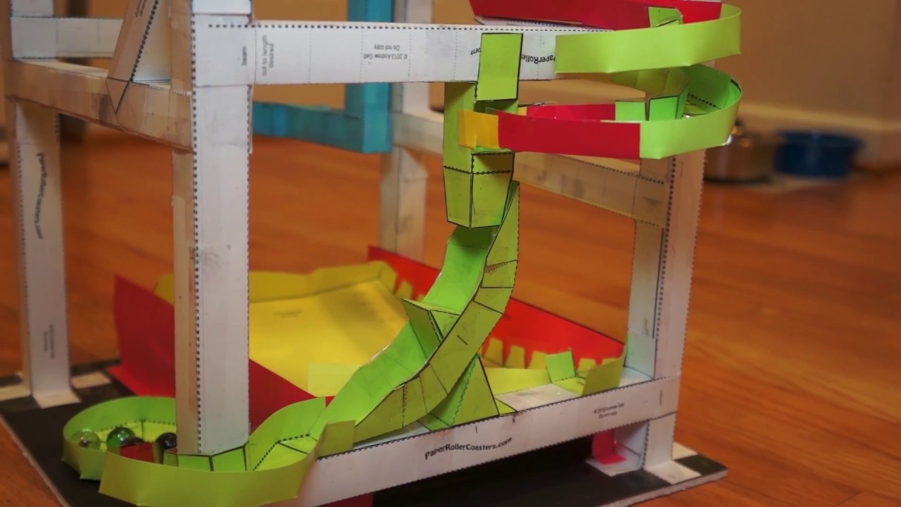 Printable Paper Roller Coaster Track Template