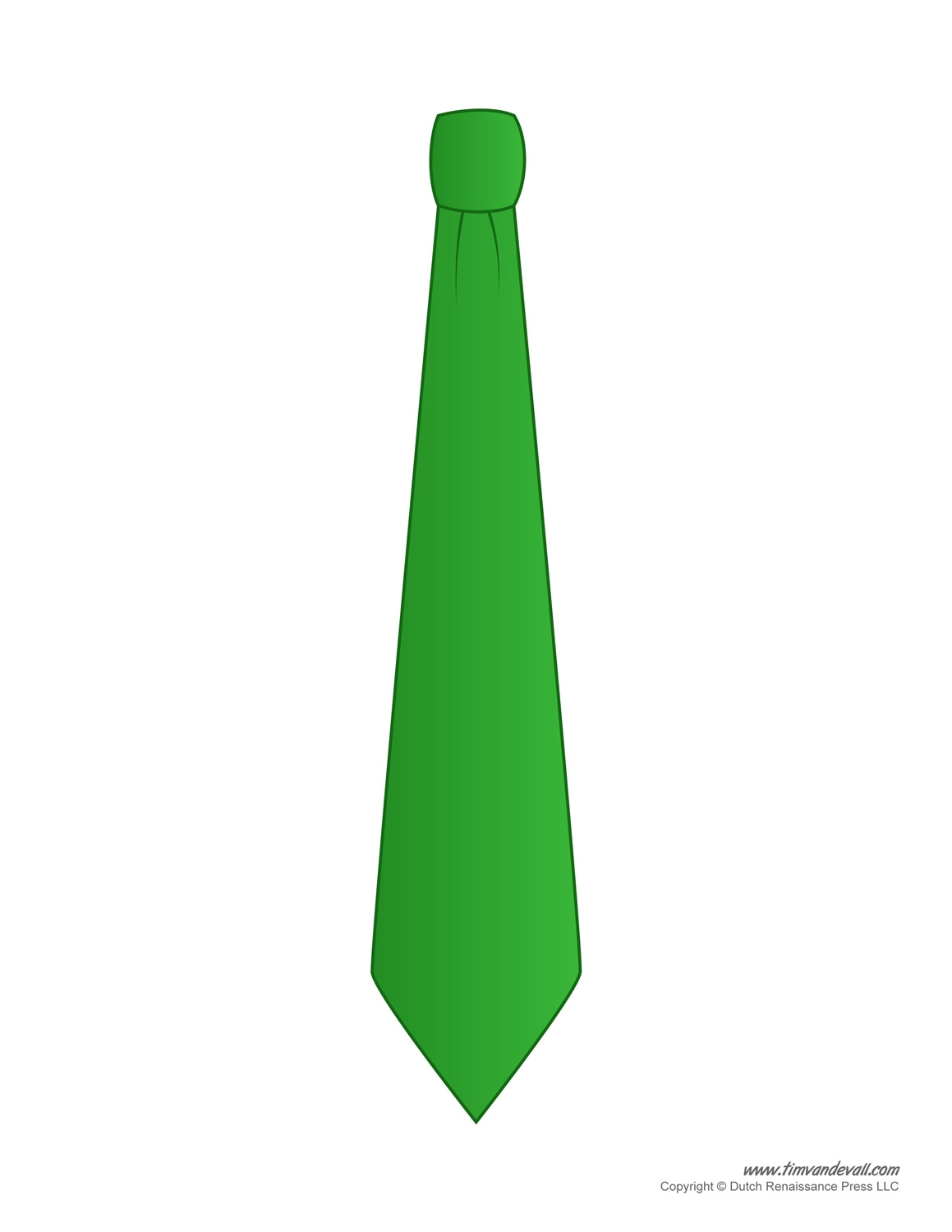 Tie Template Printable Free