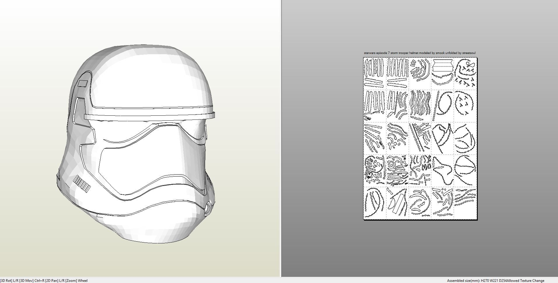 Papercraft pdo File Template For Star Wars Episode 7 Stormtrooper Helmet Stormtrooper Helmet Star Wars Costumes Diy Star Wars Episodes