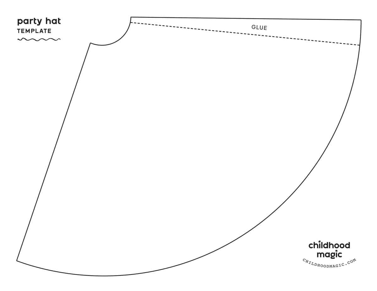Free Printable Printable Party Hat Template