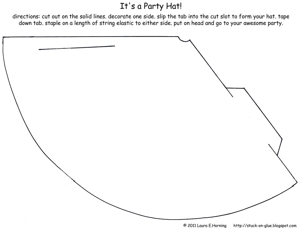 Free Printable Printable Party Hat Template