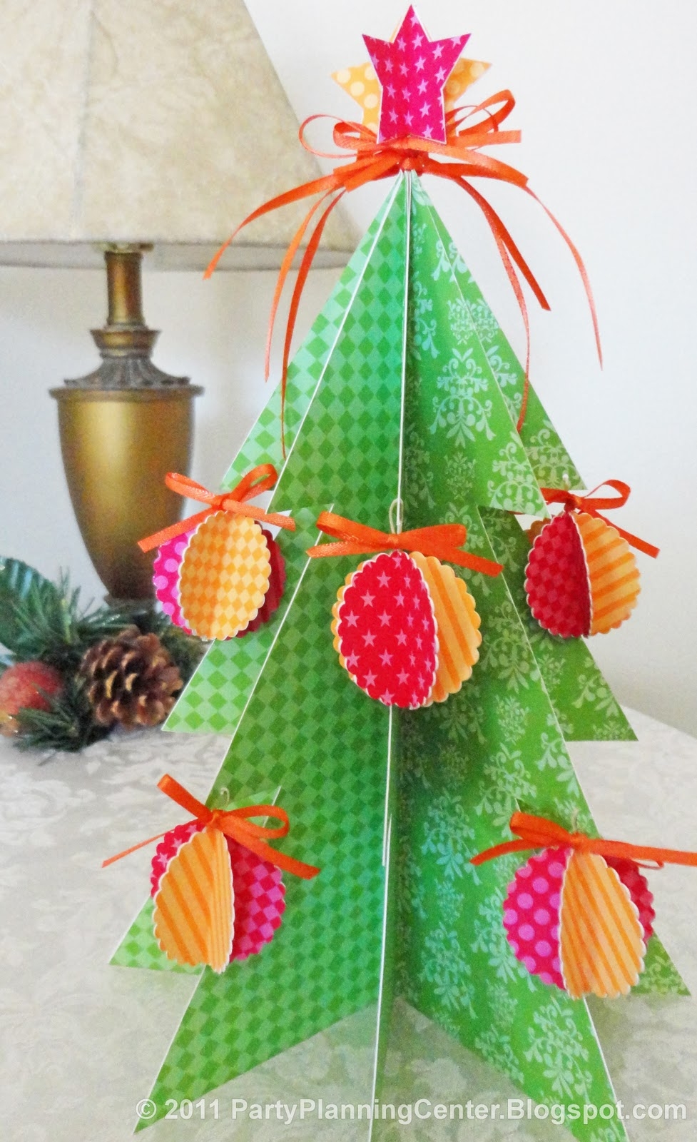 Printable 3D Paper Tree Template