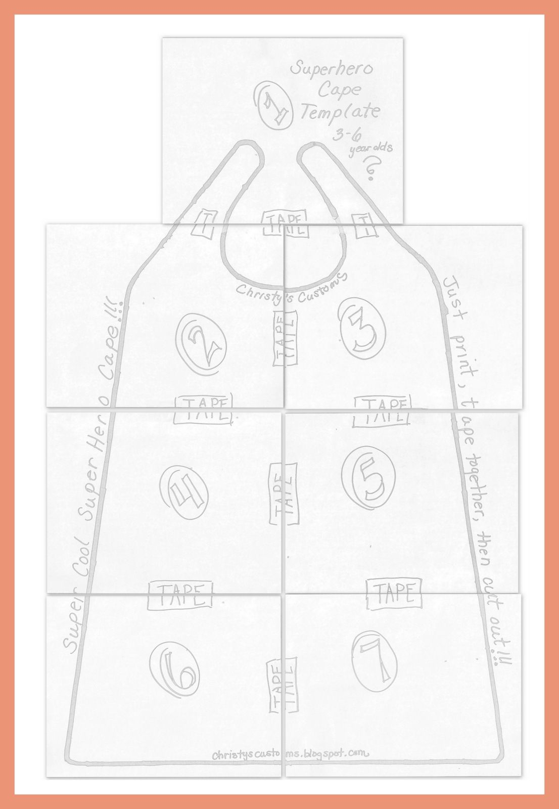 Pattern For Child s Cape DIY Superhero Capes Printable Templates Included Diy Superhero Cape Superhero Capes Capes For Kids