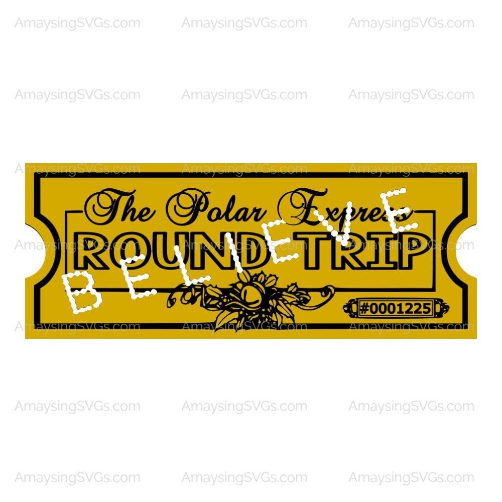 Free Printable Template Free Polar Express Tickets