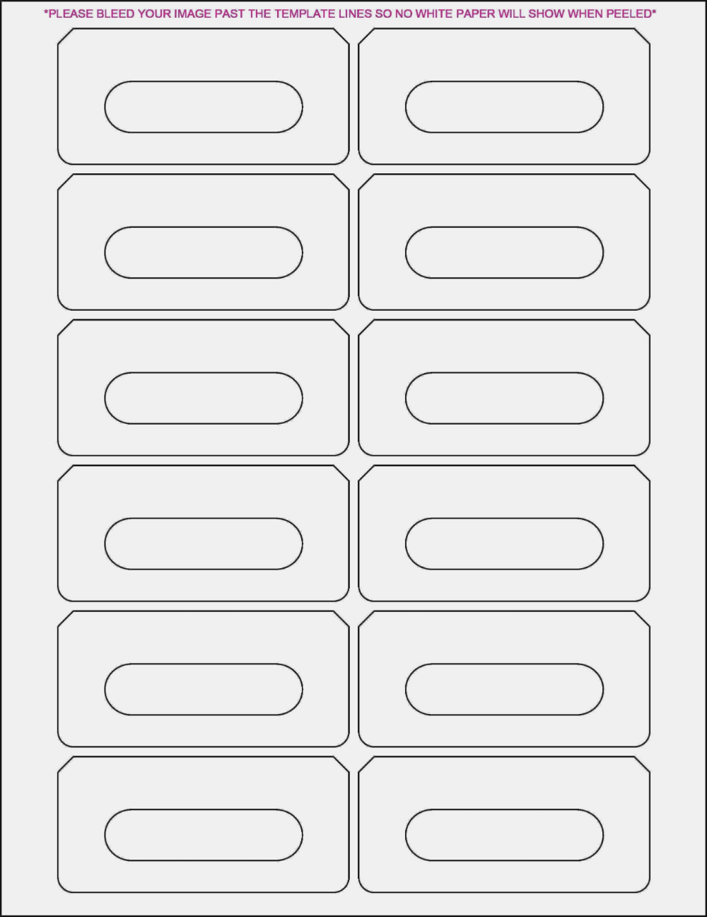Pendaflex Printable Tab Template