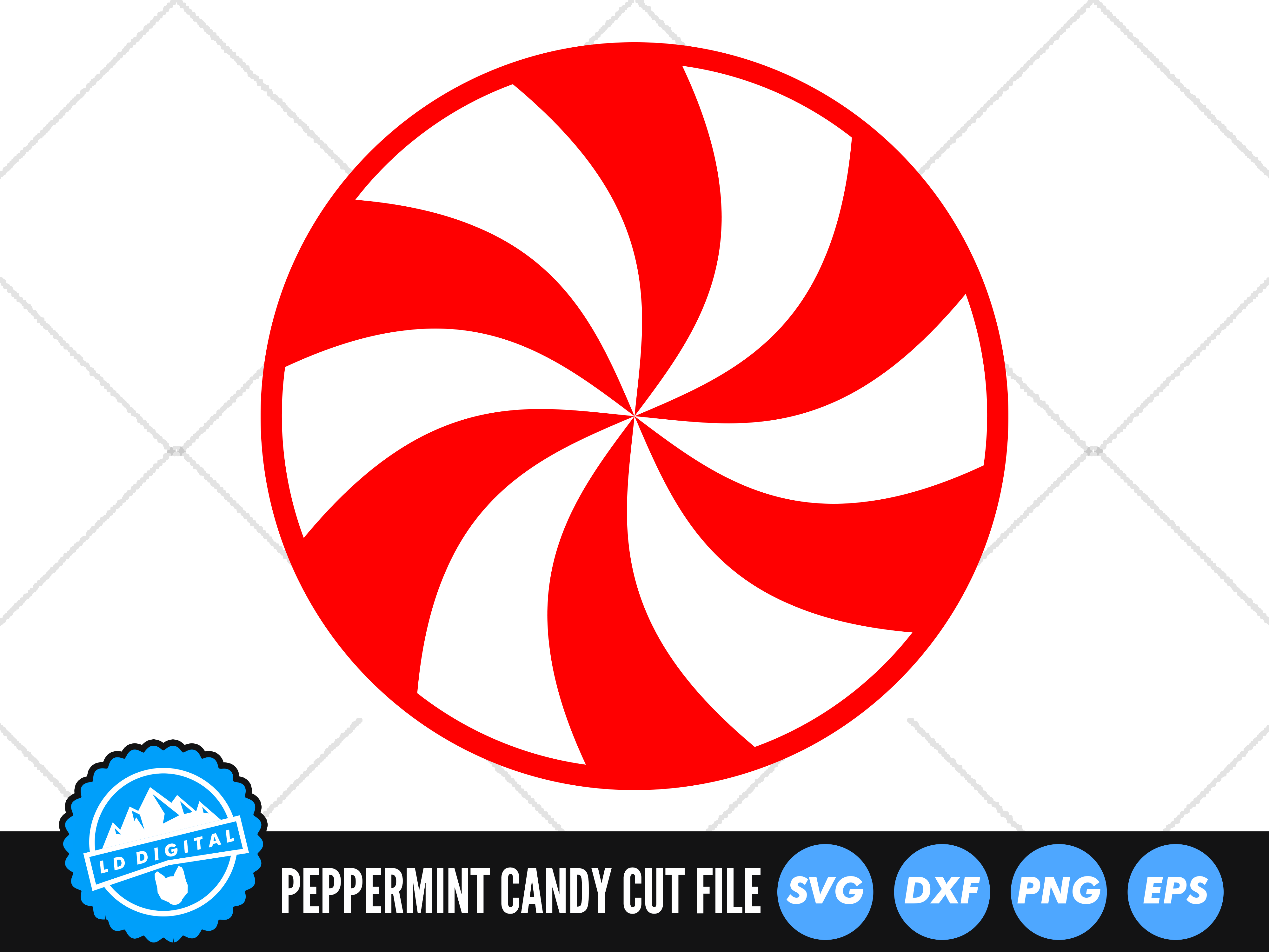 Peppermint Candy SVG Holiday Candy Cut File Peppermint Swirl SVG By LD Digital TheHungryJPEG