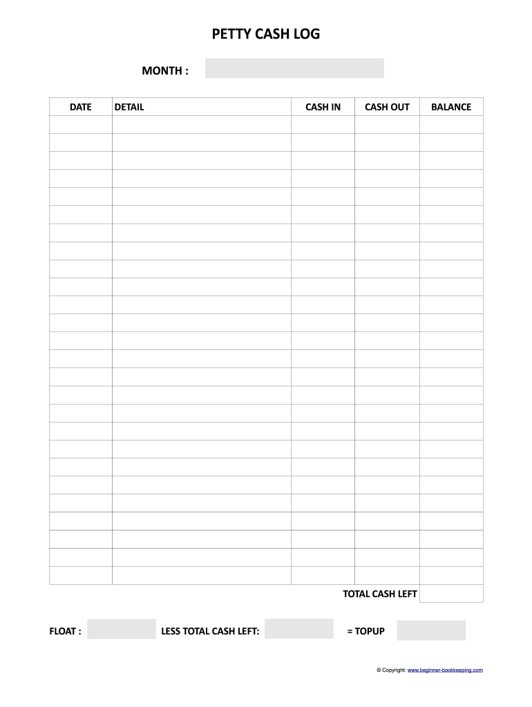 Petty Cash Voucher Format In Excel Fill Online Printable Fillable Blank PdfFiller