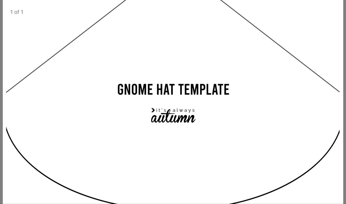 Pin By Anne Thomson On Gnomes Gnomes Gnome Hat Hat Template