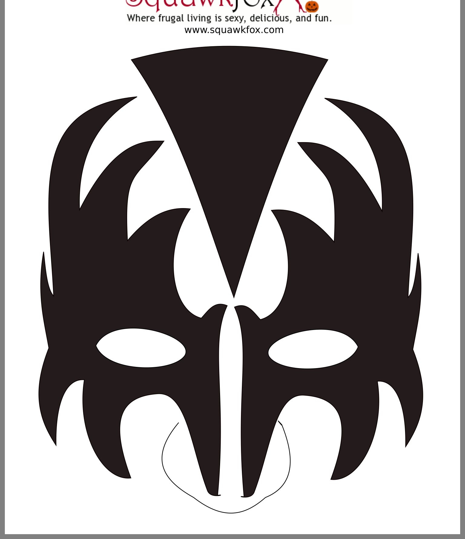 Kiss Makeup Template Printable