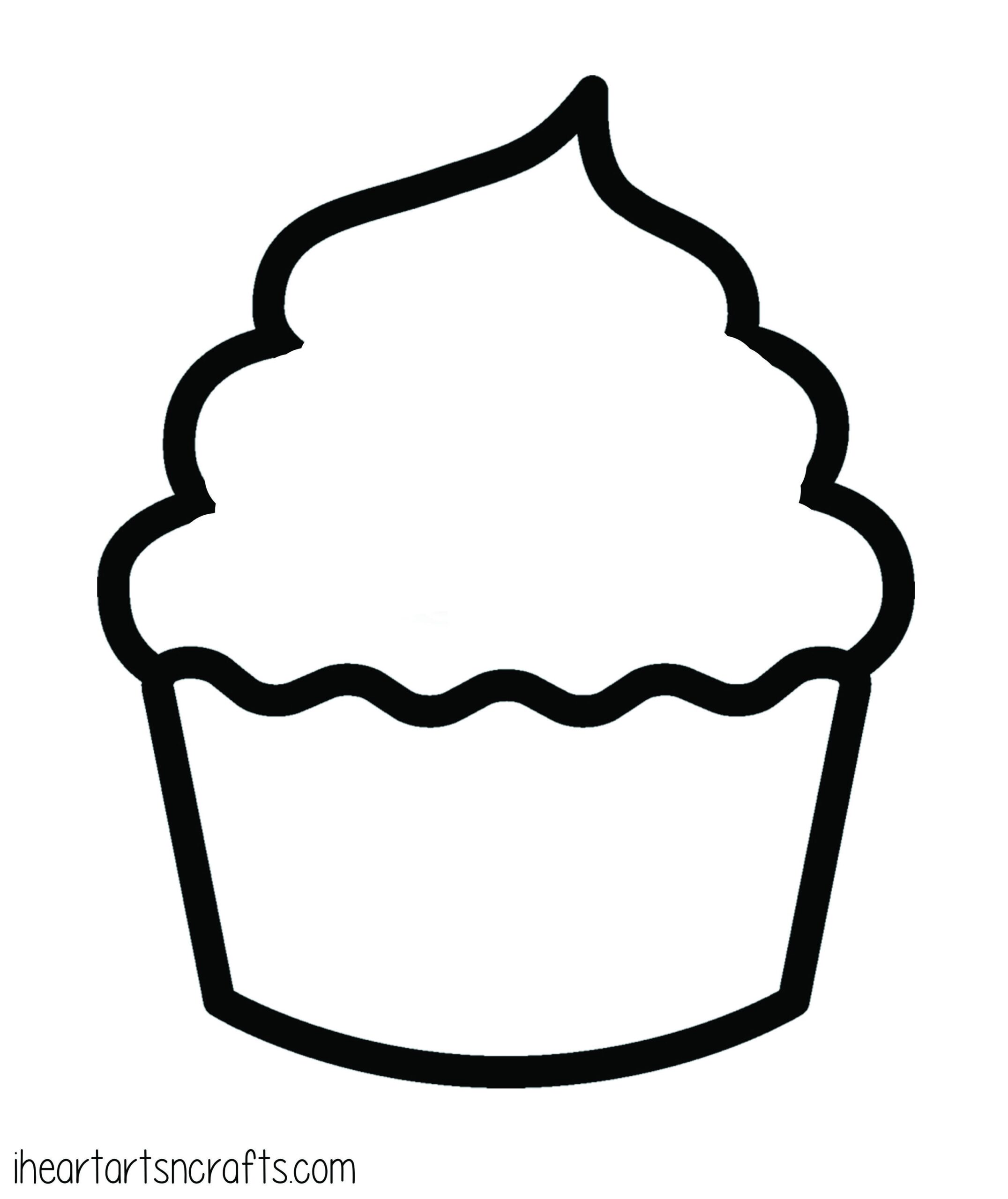 Pin By Monica On Moldes Cupcake Template Templates Printable Free Cupcake Coloring Pages