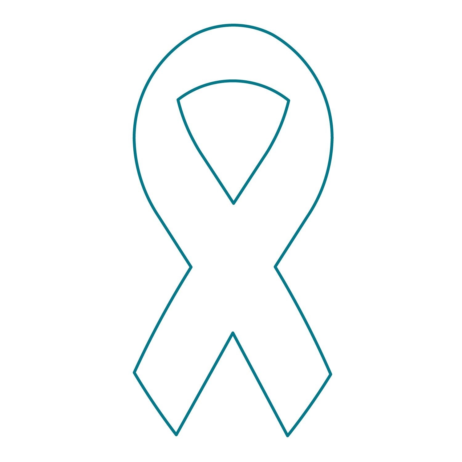 Breast Cancer Ribbon Template Printable