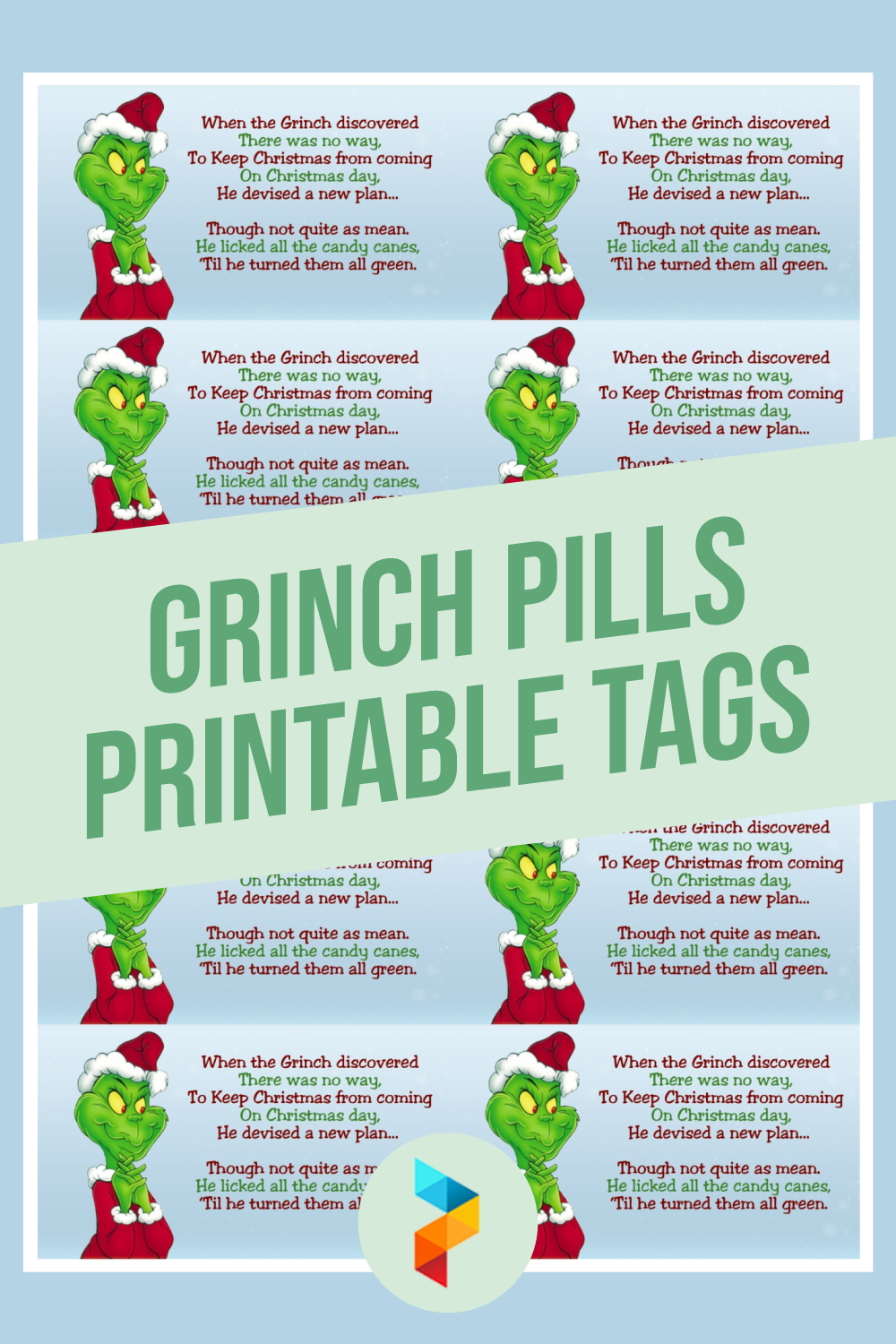 Free Printable Grinch Pills Template