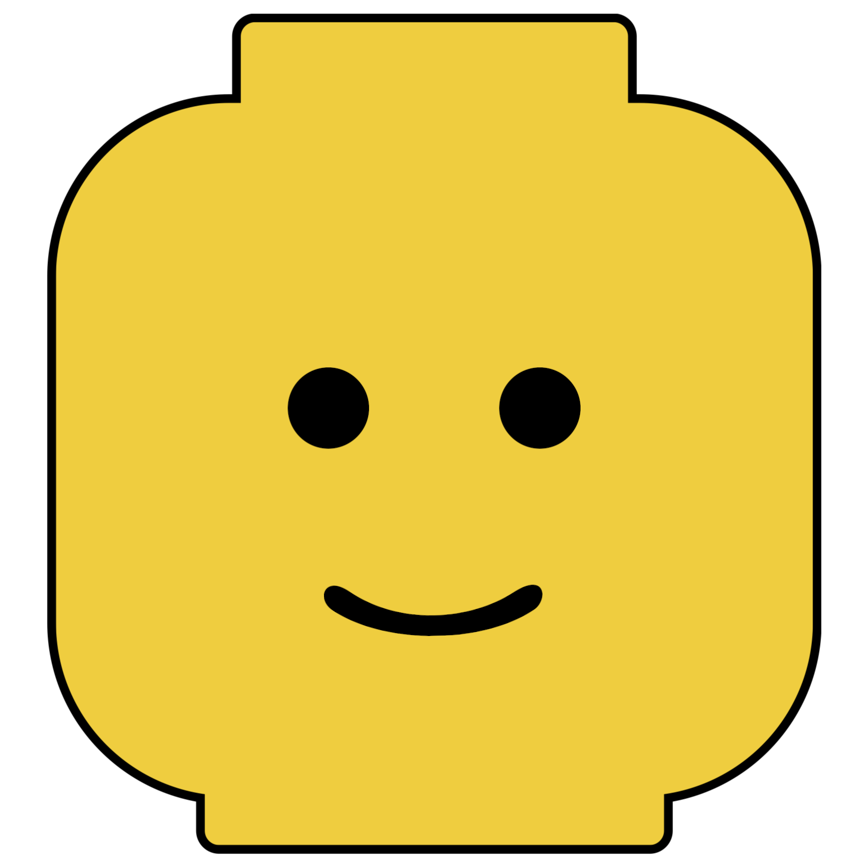 Printable Lego Face Template