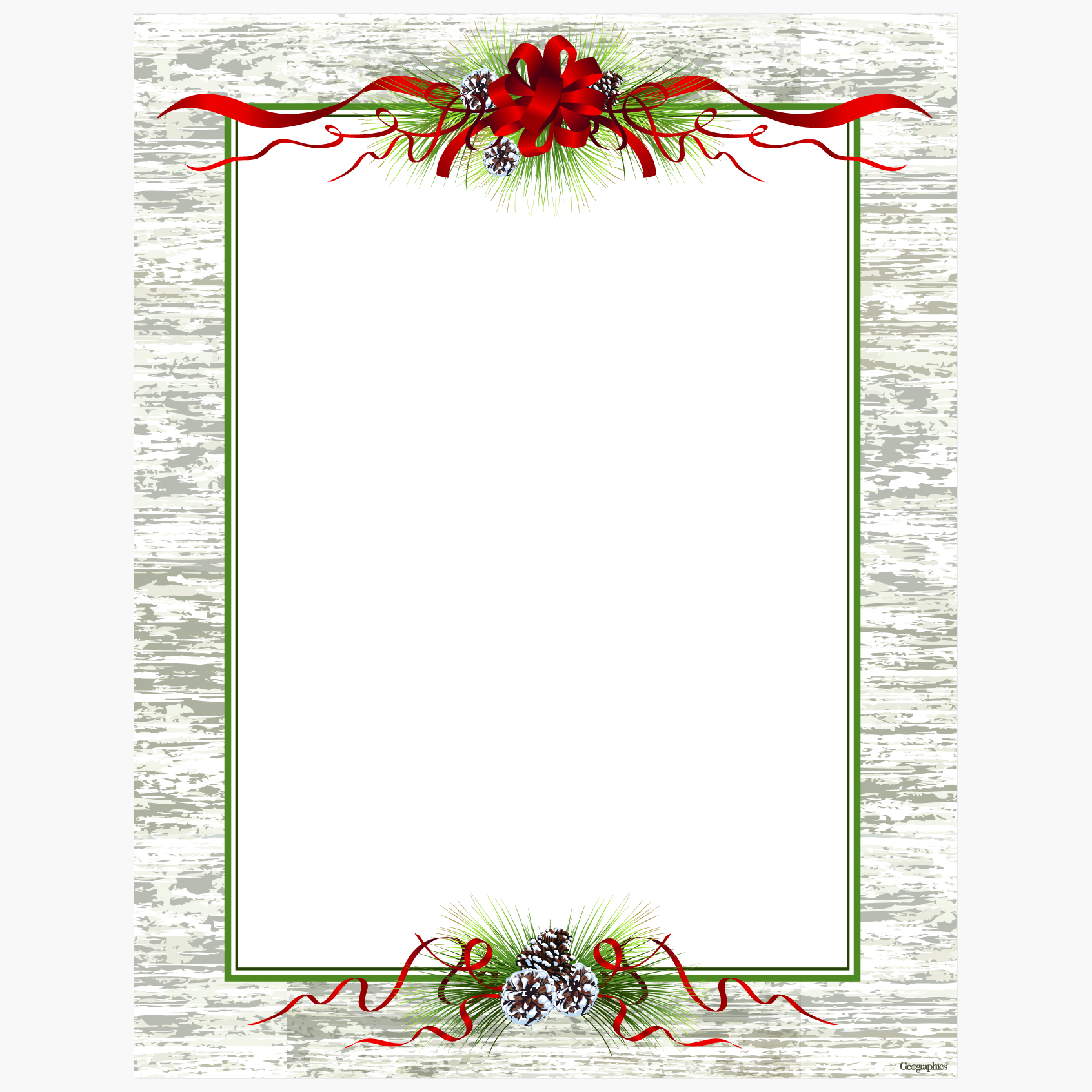 Pines Christmas Letterhead 70 Pack TheRoyalStore