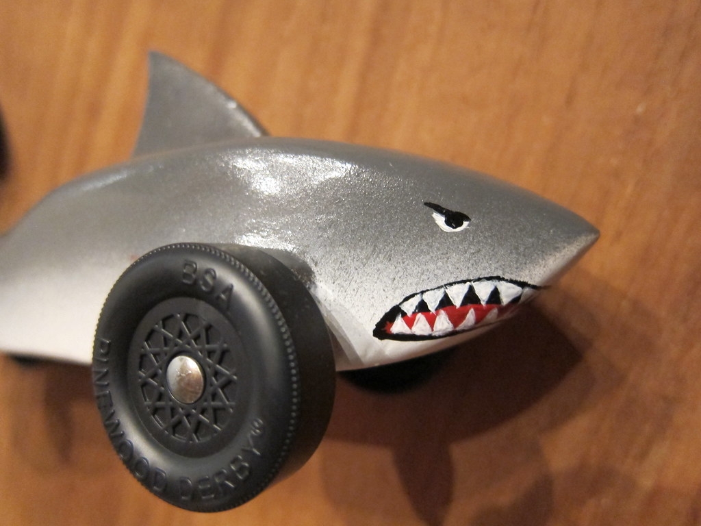 Printable Shark Pinewood Derby Car Template