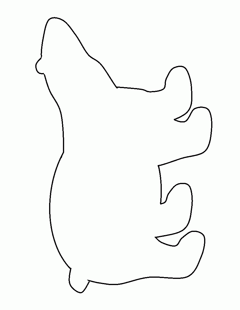 Printable Polar Bear Template