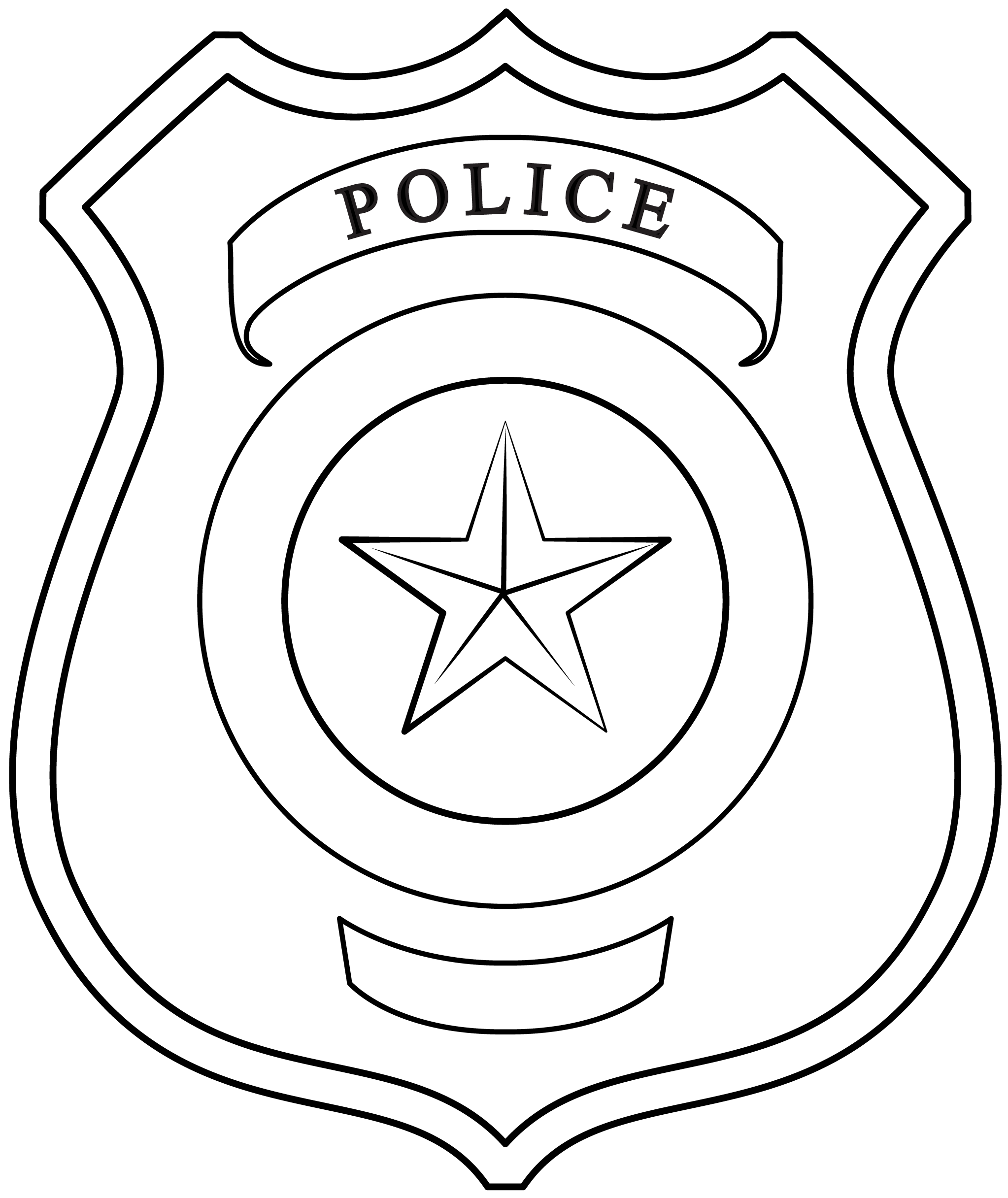 Police Badge Printable Template Free Printable Papercraft Templates Badge Template Police Badge Police
