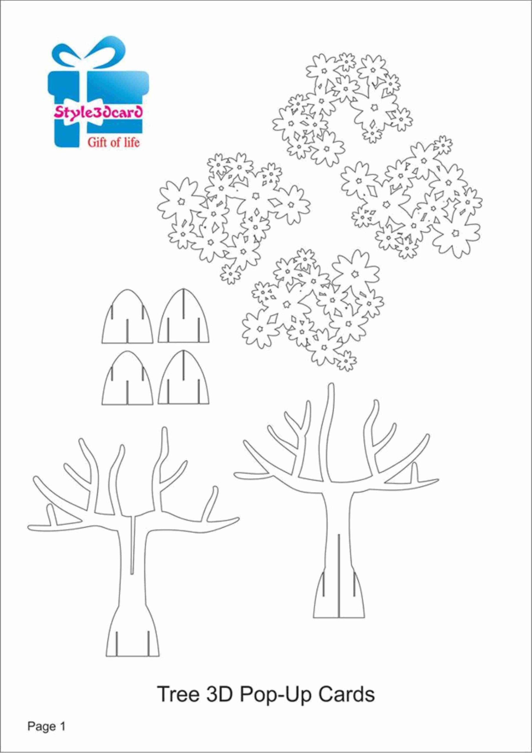 Pop Up Tree Card Template Heart Pop Up Card Pop Up Card Templates Diy Pop Up Cards