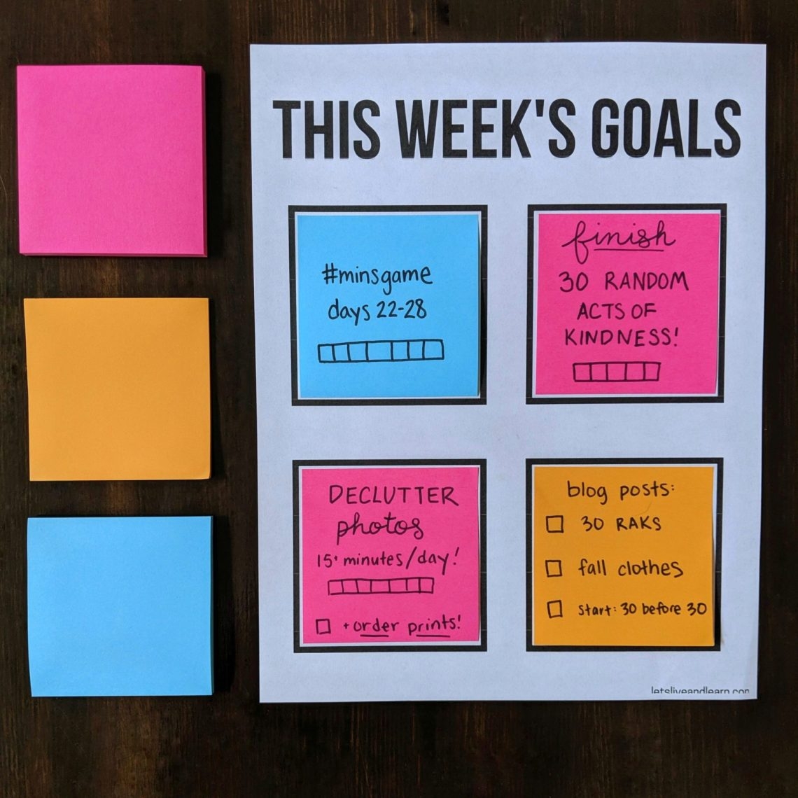 Post It Printable Template