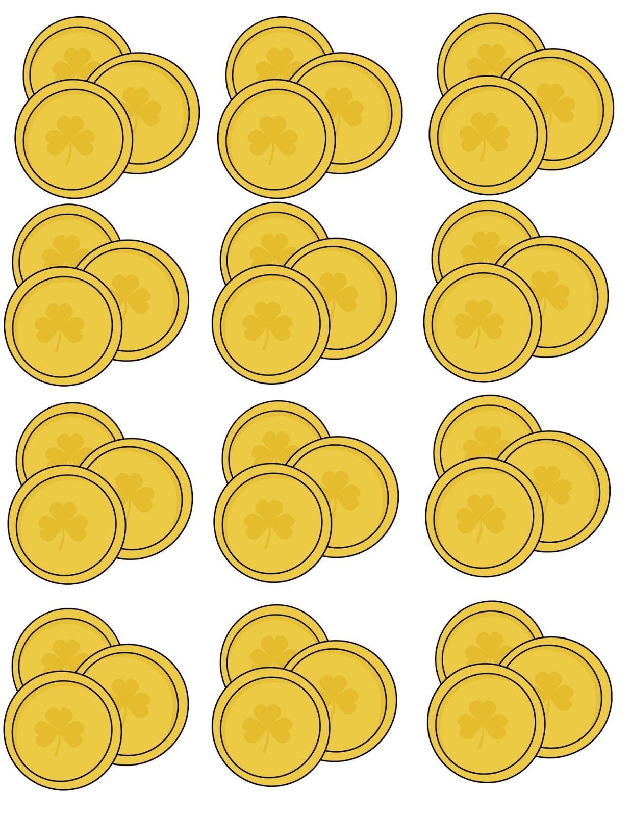 Printable Gold Coins Template