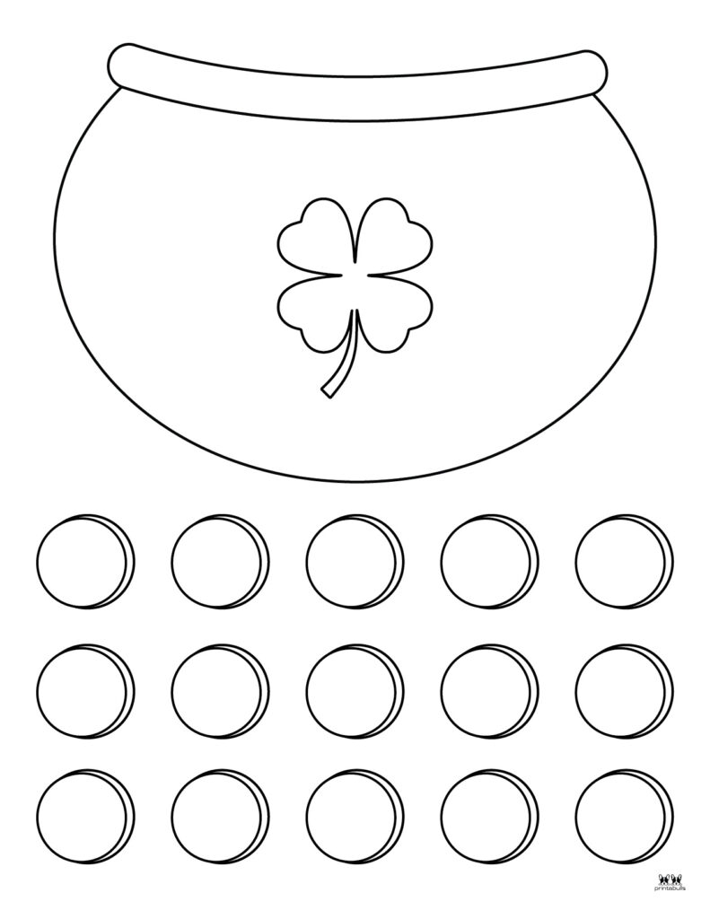 Pot Of Gold Templates Coloring Pages 33 Pages Printabulls