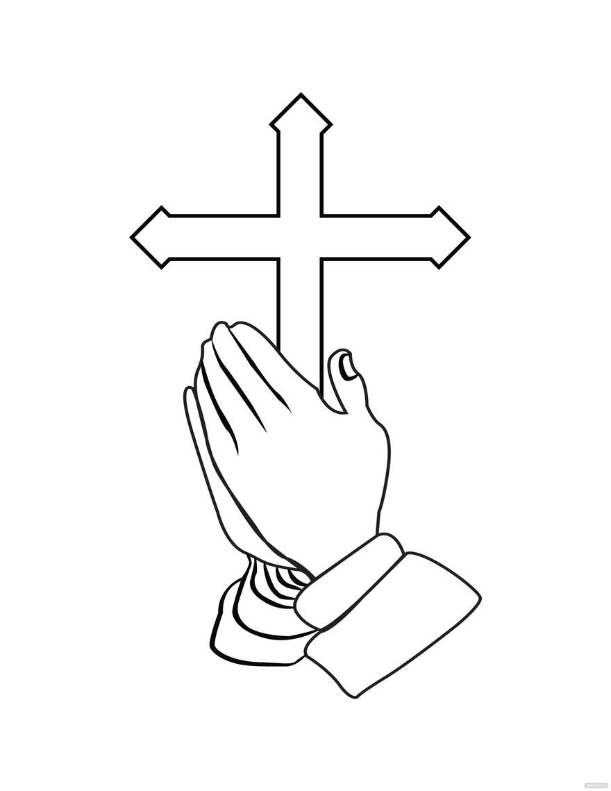 Printable Praying Hands Template