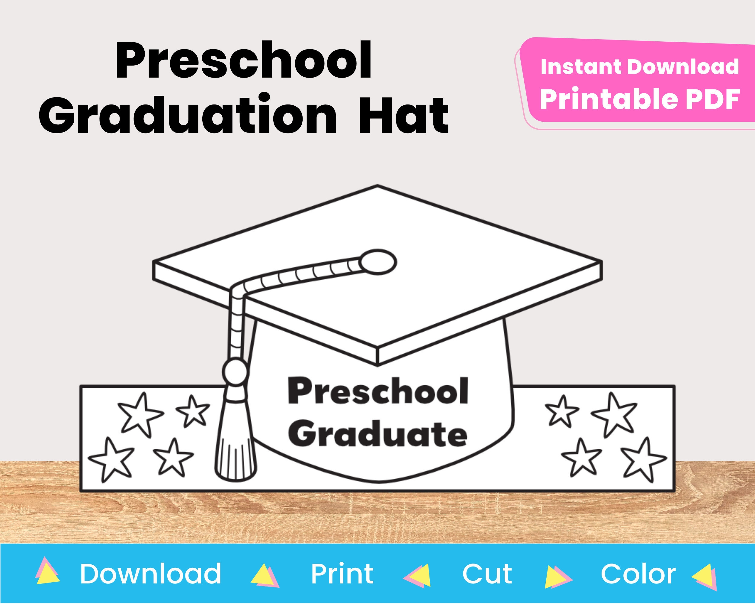 Graduation Hat Printable Template