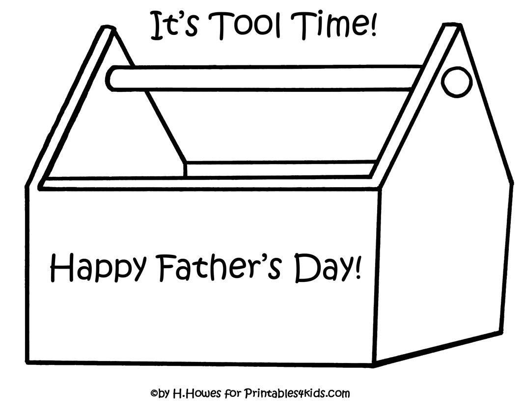 Printable Tool Box Template