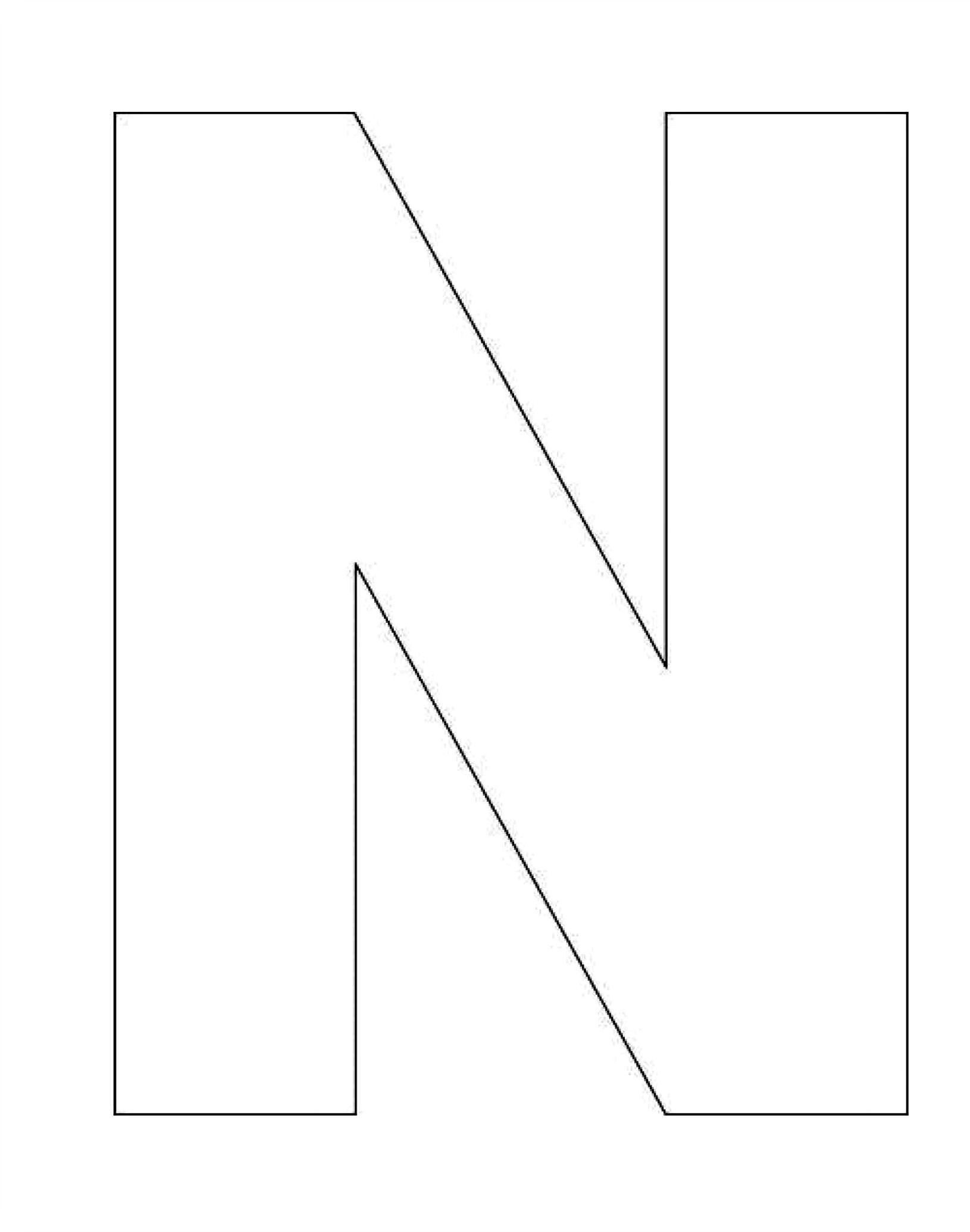 Printable Alphabet Letter N Template Alphabet Letter N Templates Throughout Letter I Templ Alphabet Letter Templates Printable Alphabet Letters Letter N Crafts
