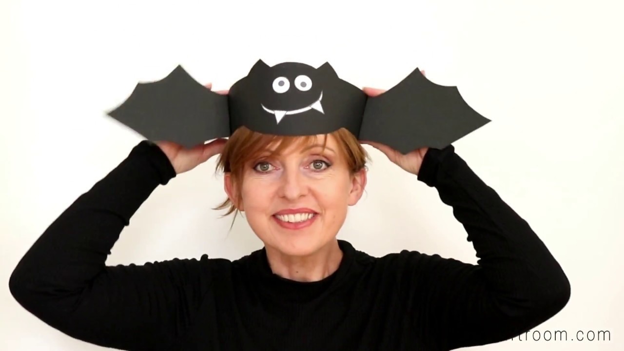Printable Bat Hat Craft YouTube